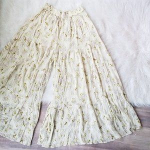 Free People Tiered Gauze Ultra Wide Leg Pants